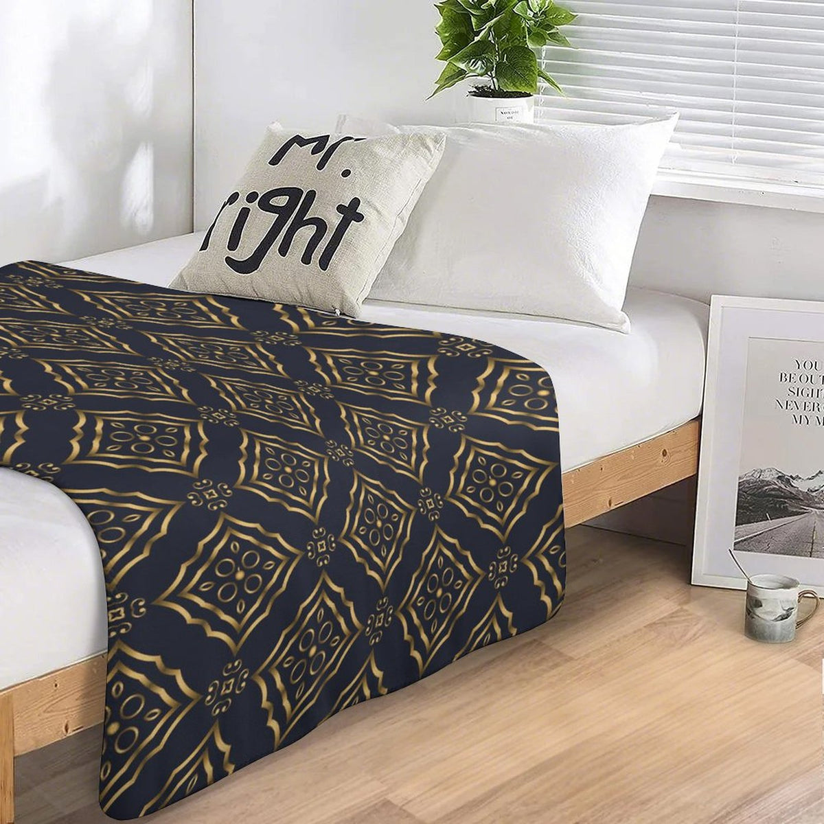 220gsm Sherpa Fleece Throw Blanket-50"×60"