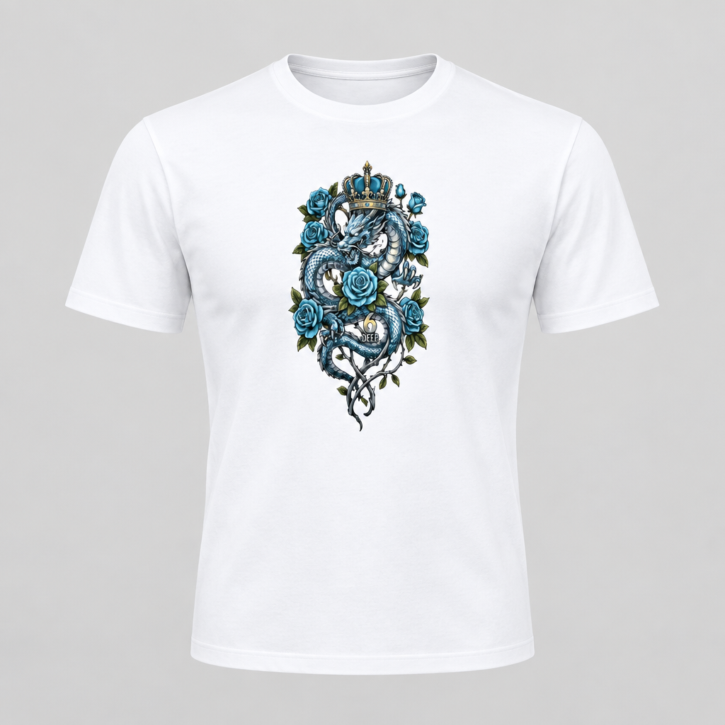 6deep.co Performance Logo Short Sleeve T-Shirt White