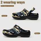6Deep Nightfall Camo High-Heeled Clogs