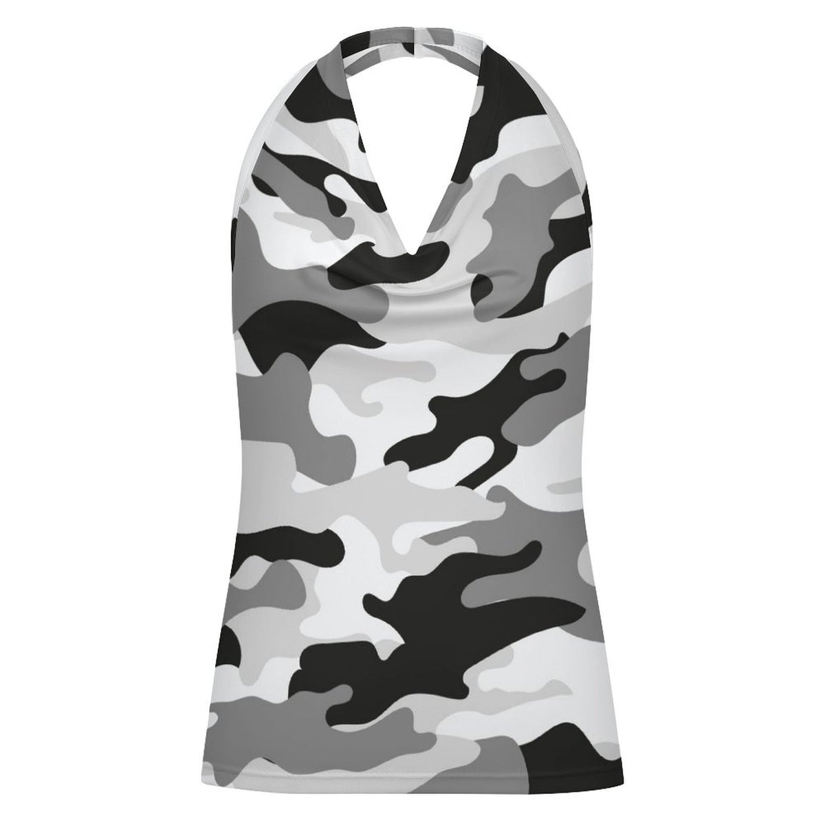 Urban Grey Camo Halter Tank Top