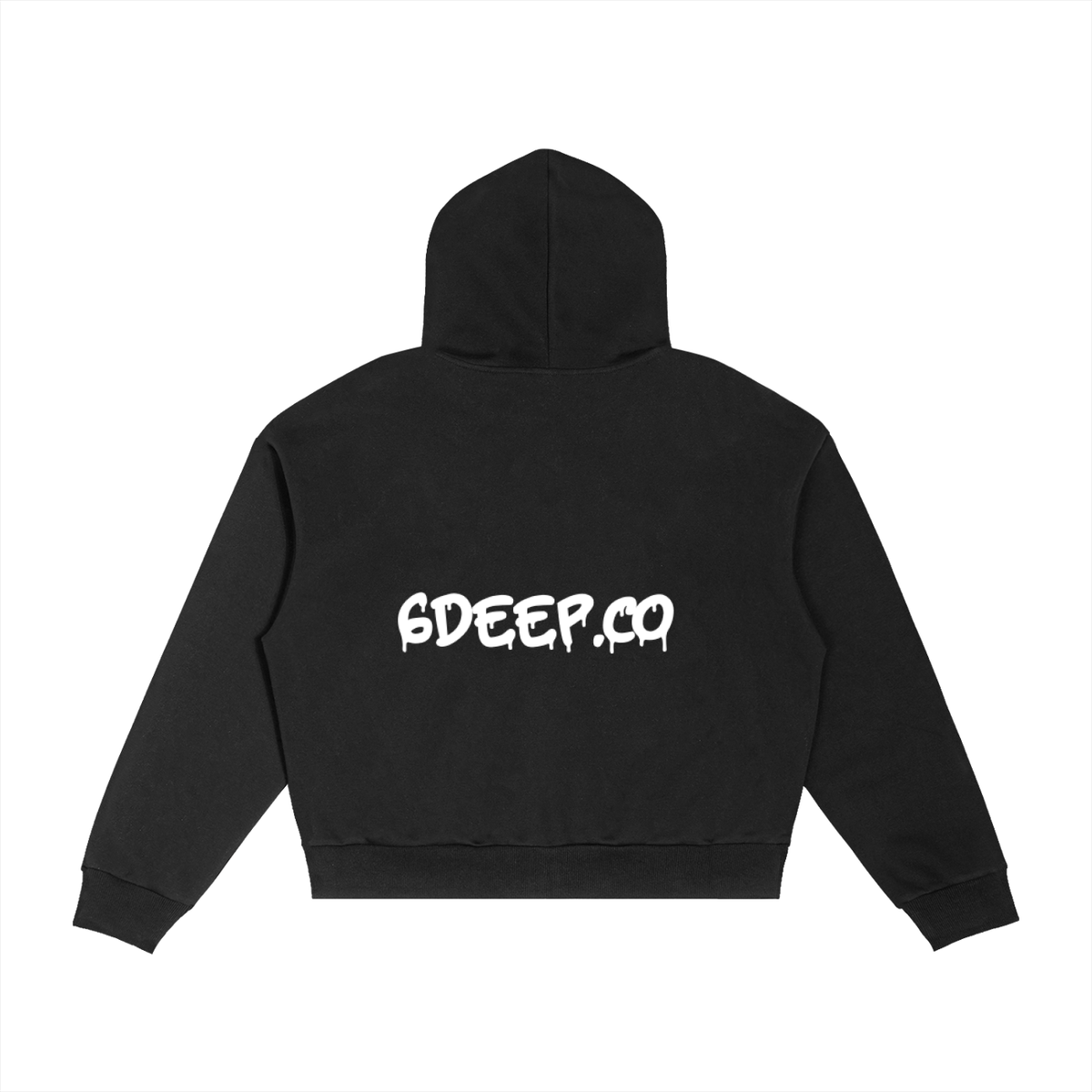 Men's 6deep Logo Black Plaid Boxy Zip Hoodie (Shop The look bottoms Sold Separately)
