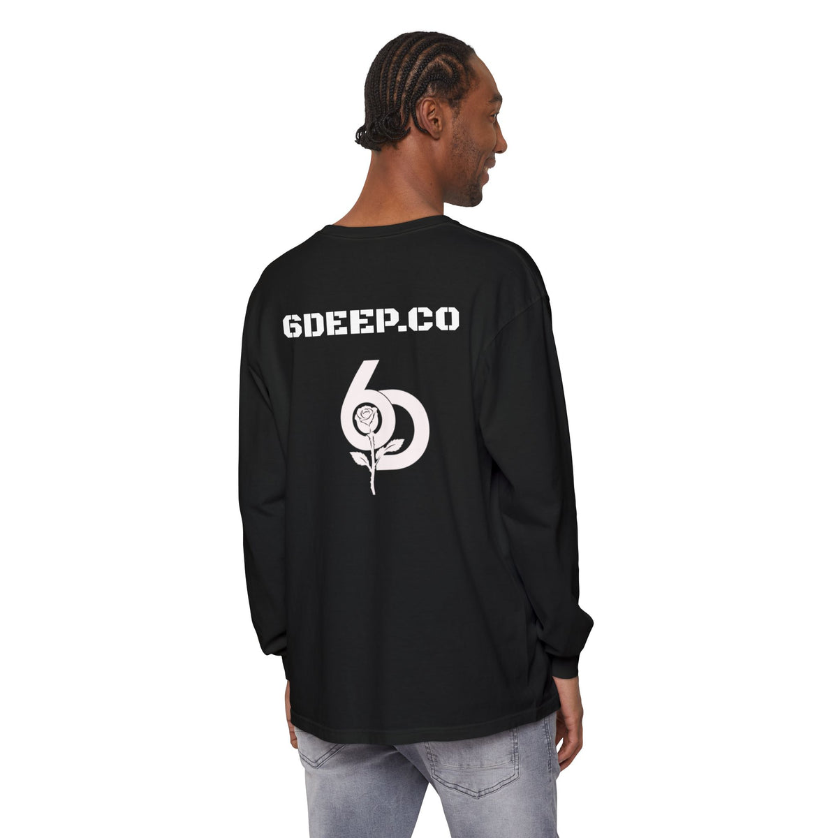 6 Deep Luxury Don't Stop Here Bear Long Sleeve Tee More Available Colors