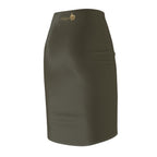 Camo Green Pencil Skirt