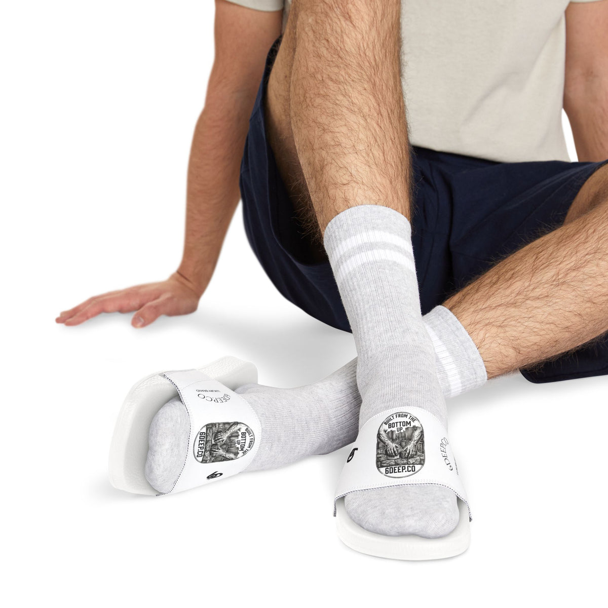 Men's 6 Deep From the Bottom-Up Slide Sandals — Remove Straps