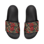 Women's Sexy Leopard & Rose Slide Sandals — Removable-Strap