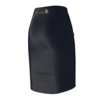 Navy Midnight Blue Pencil Skirt