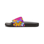 Women's Super Cute Retro Floral Slide Sandals Removable-Strap