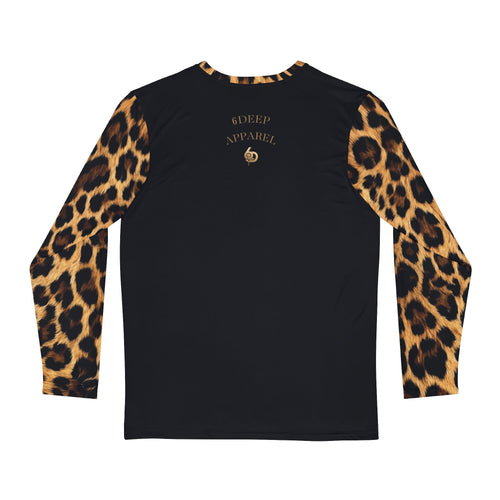 6DEEP APPAREL – Black & Leopard Contrast Long-Sleeve