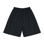 Men’s Black Athletic Shorts with Small Teddy Bear Graphic