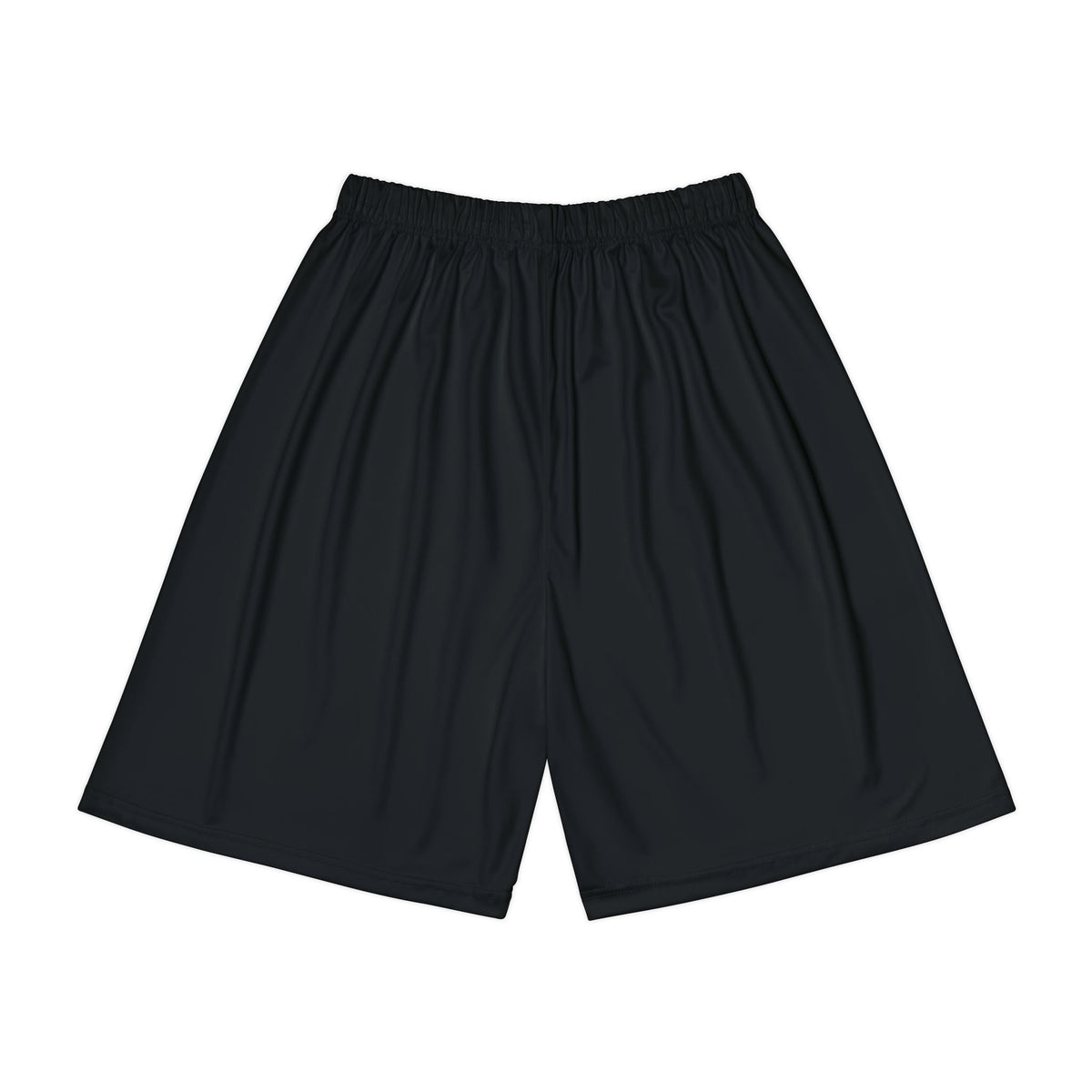Men’s Black Athletic Shorts with Small Teddy Bear Graphic