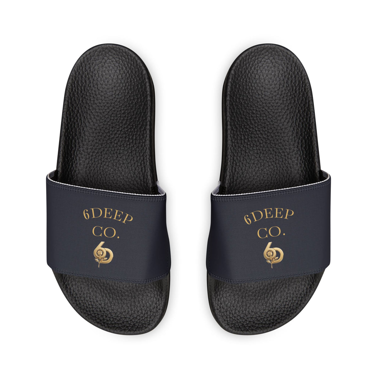 6 Deep Royal King Men's  Comfort Slides Removable-Strap