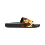 Men's Plaid Slide Sandals — Removable Strap (Matching the Men's Fitted Embroidered Jogger &amp; Top)