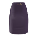 Plum Eggplant Pencil Skirt