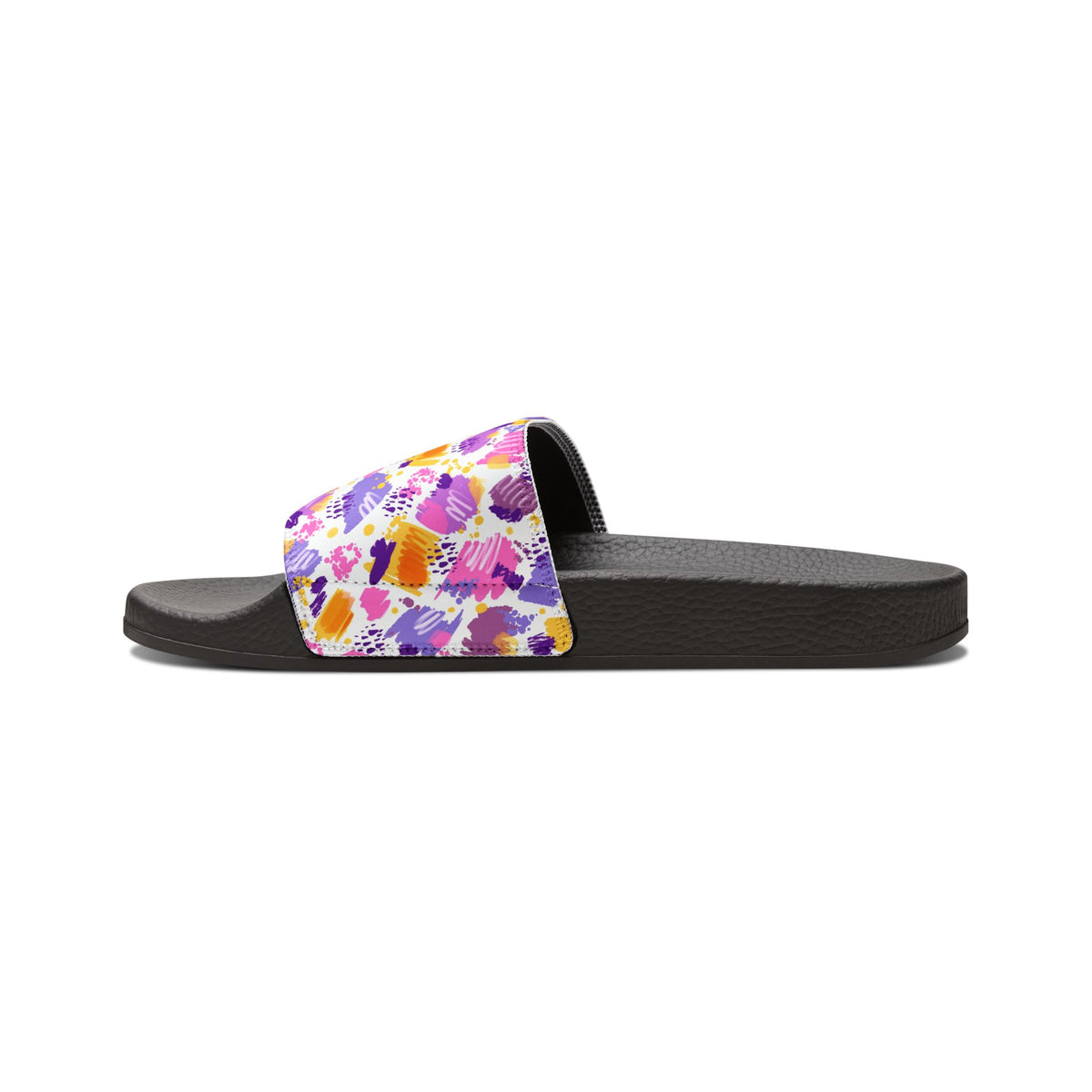 Women's Pastel Brushstroke Slide Sandals — Removable Strap
