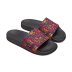 Women's Abstract Geometric Slide Sandals Removable Strap