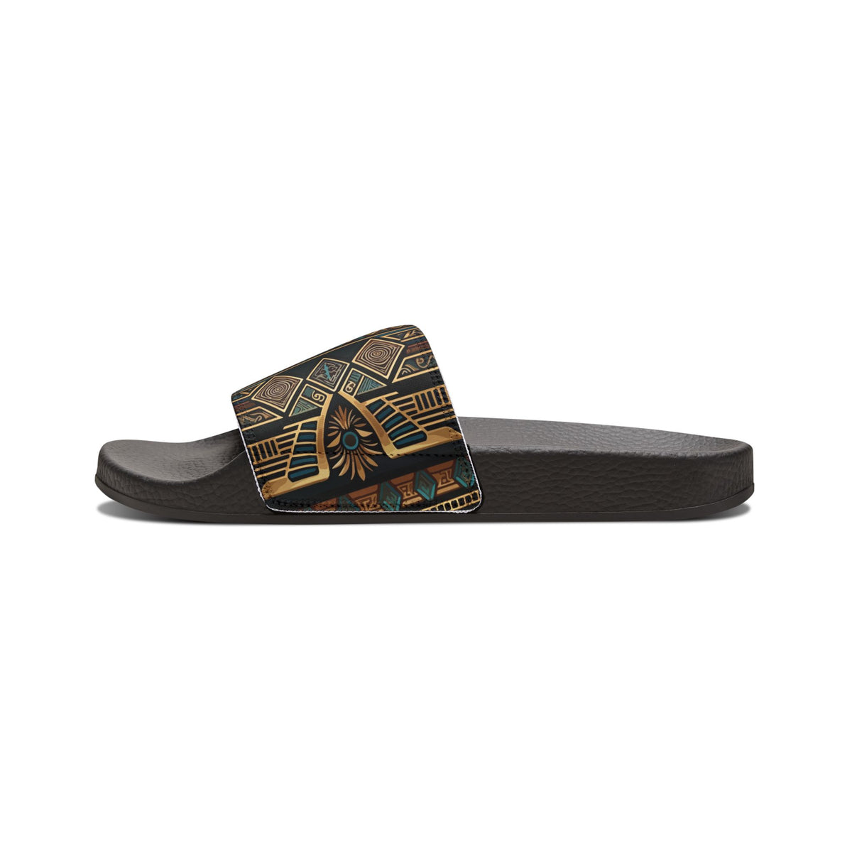 Women's Boho Tribal Slide Sandals — Removable-Strap