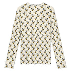 100gsm High Neck Mesh Top For Women(All-Over Printing) Bee