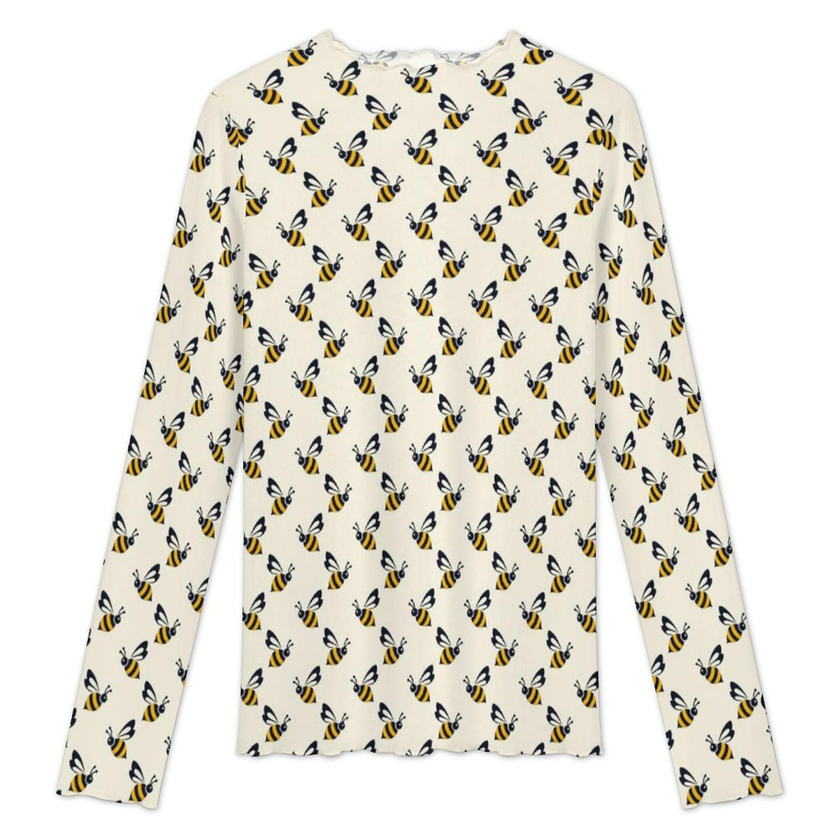 100gsm High Neck Mesh Top For Women(All-Over Printing) Bee