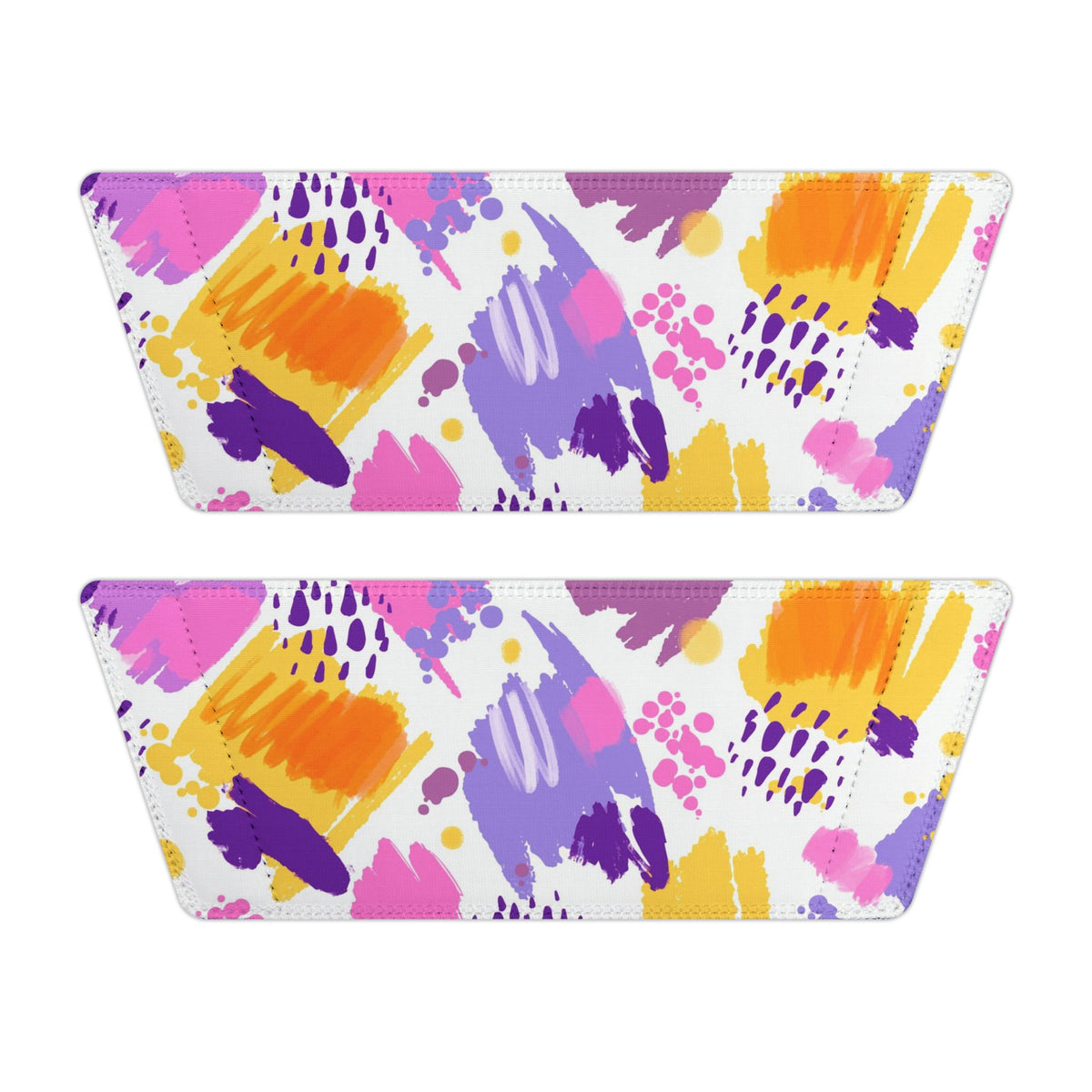 Women's Abstract Pastel Brushstroke Slide Sandals - Removable Strap