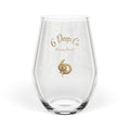 6 Deep Co. Gold Logo Stemless Wine Glass