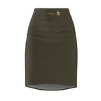 Camo Green Pencil Skirt
