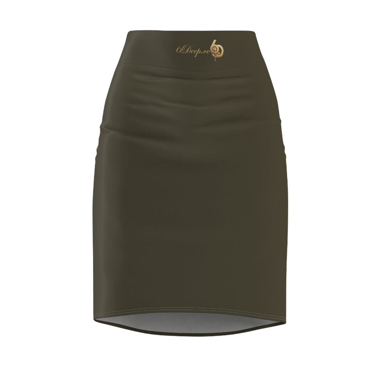 Camo Green Pencil Skirt