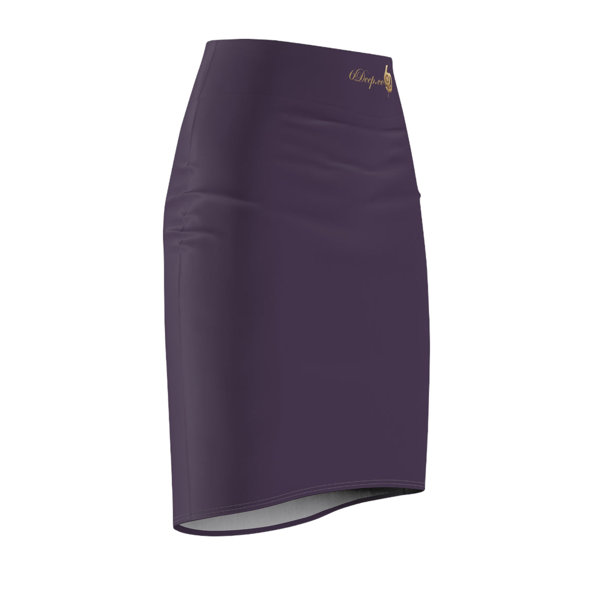 Plum Eggplant Pencil Skirt
