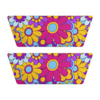 Women's Super Cute Retro Floral Slide Sandals Removable-Strap