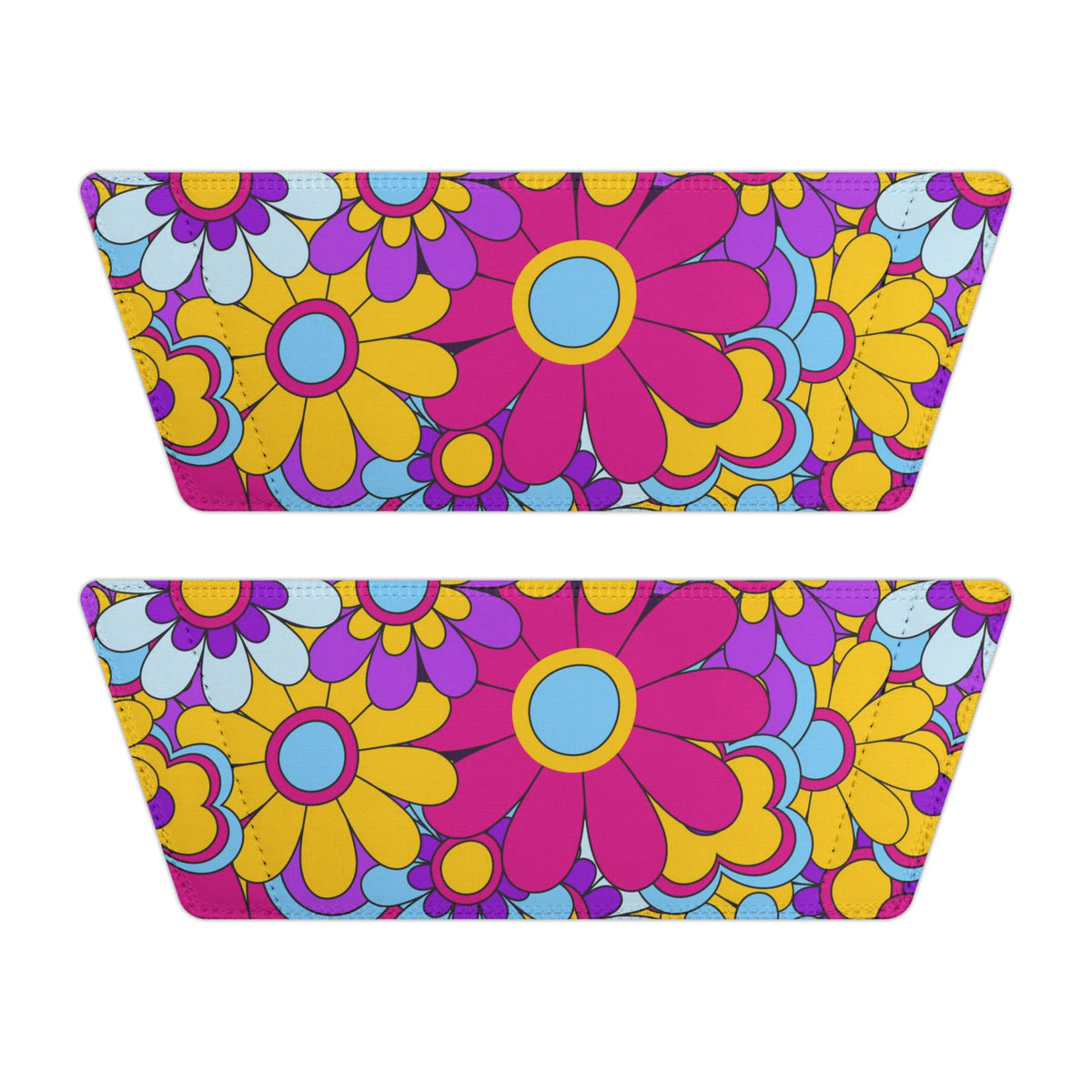 Women's Super Cute Retro Floral Slide Sandals Removable-Strap