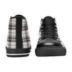 Men's 6DEEP Plaid Blk Canvas High Top