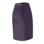 Plum Eggplant Pencil Skirt