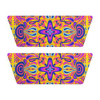 Psychedelic Flower Slide Sandals — Women's Removable-Strap Pool Slides
