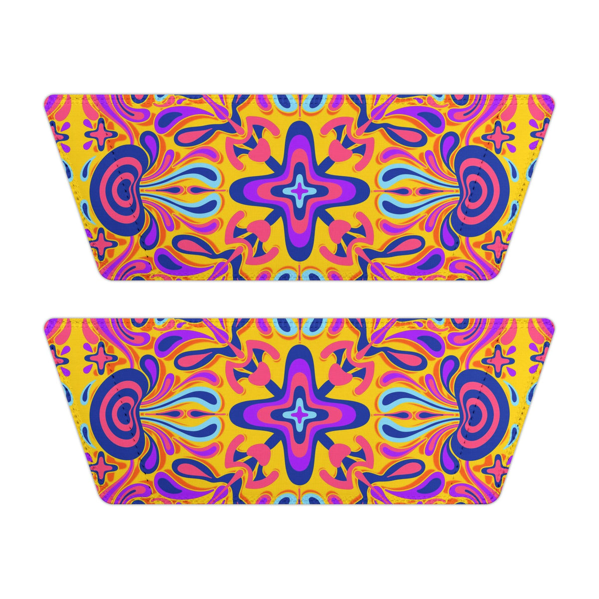 Psychedelic Flower Slide Sandals — Women's Removable-Strap Pool Slides