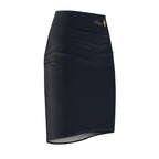 Navy Midnight Blue Pencil Skirt
