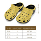 6Deep Sunny Yellow High-Heeled Clogs