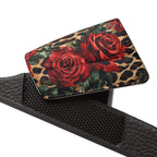 Women's Sexy Leopard & Rose Slide Sandals — Removable-Strap