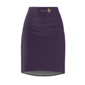 Plum Eggplant Pencil Skirt