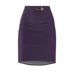Plum Eggplant Pencil Skirt