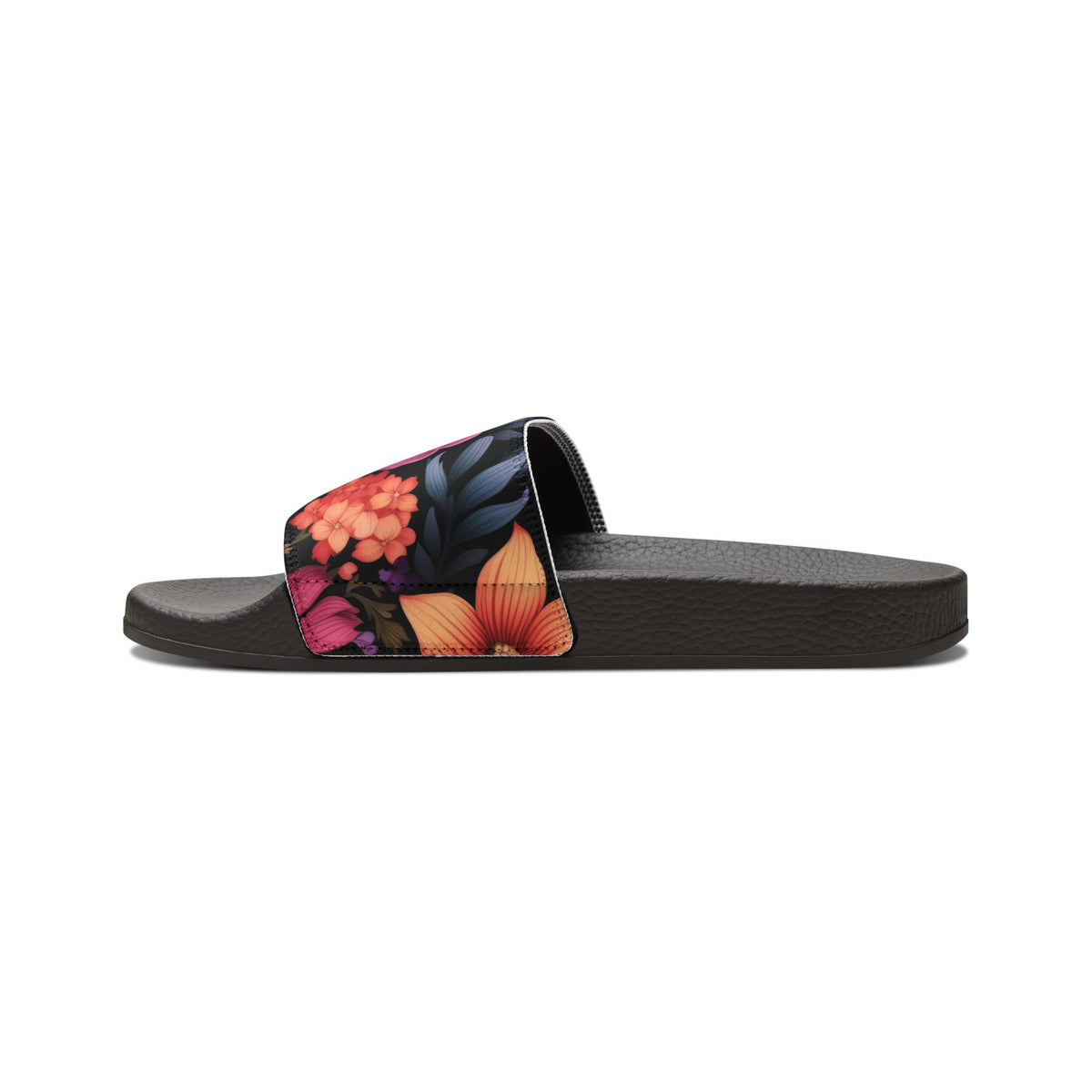 Women's Tropical Floral Slide Sandals Removable-Strap