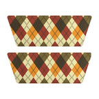 Men's Plaid Slide Sandals — Removable Strap (Matching the Men's Fitted Embroidered Jogger &amp; Top)
