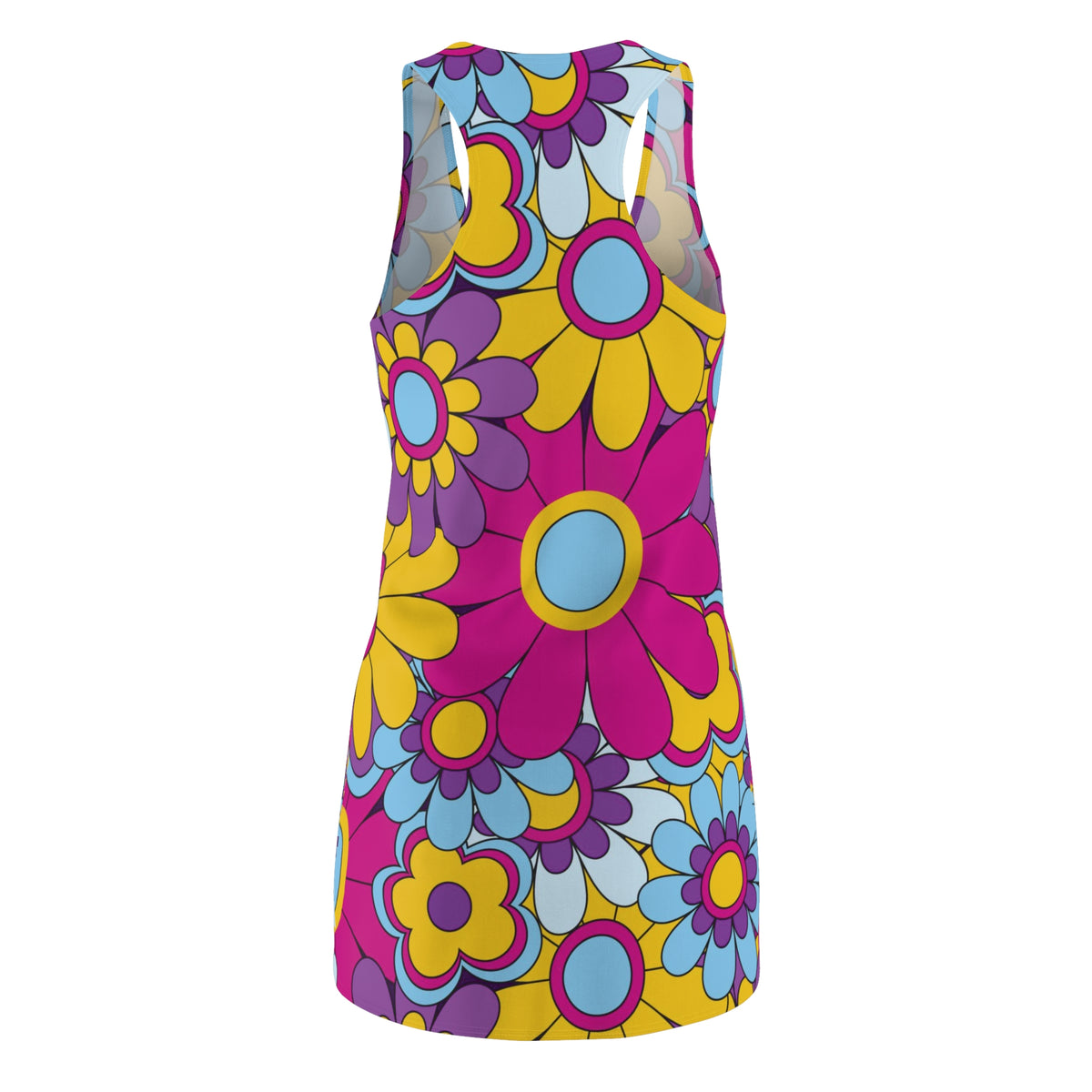Retro Floral Racerback Dress — 60s (Shop the Look) "Slides sold separately"