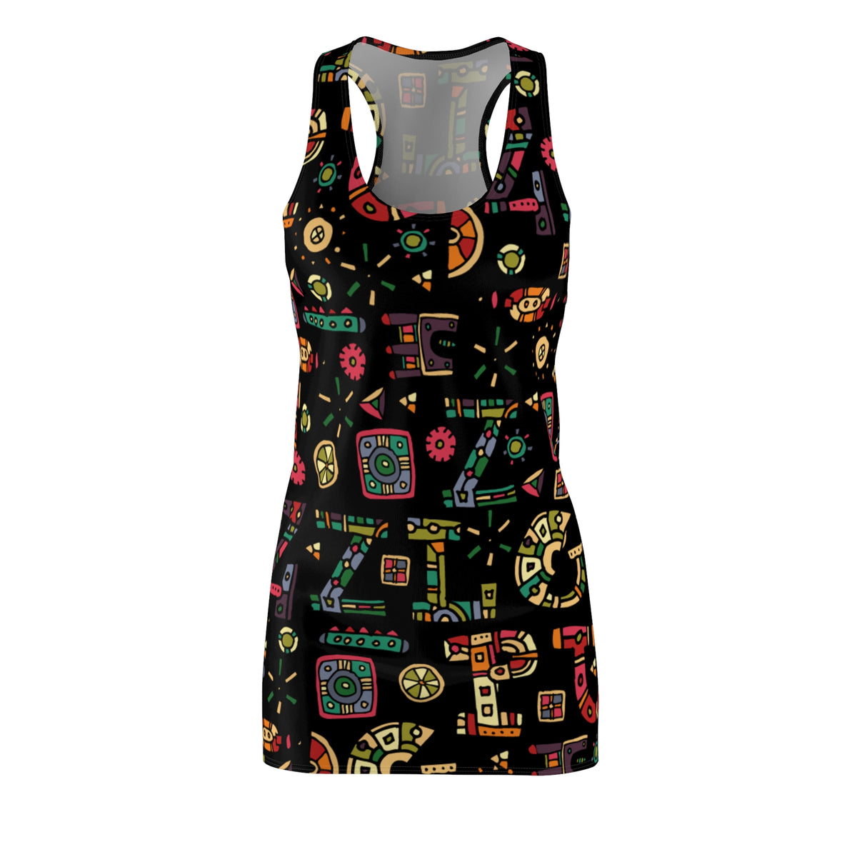 Boho Aztec Racerback Dress Tribal (Shop the Look) "Slides sold separately"
