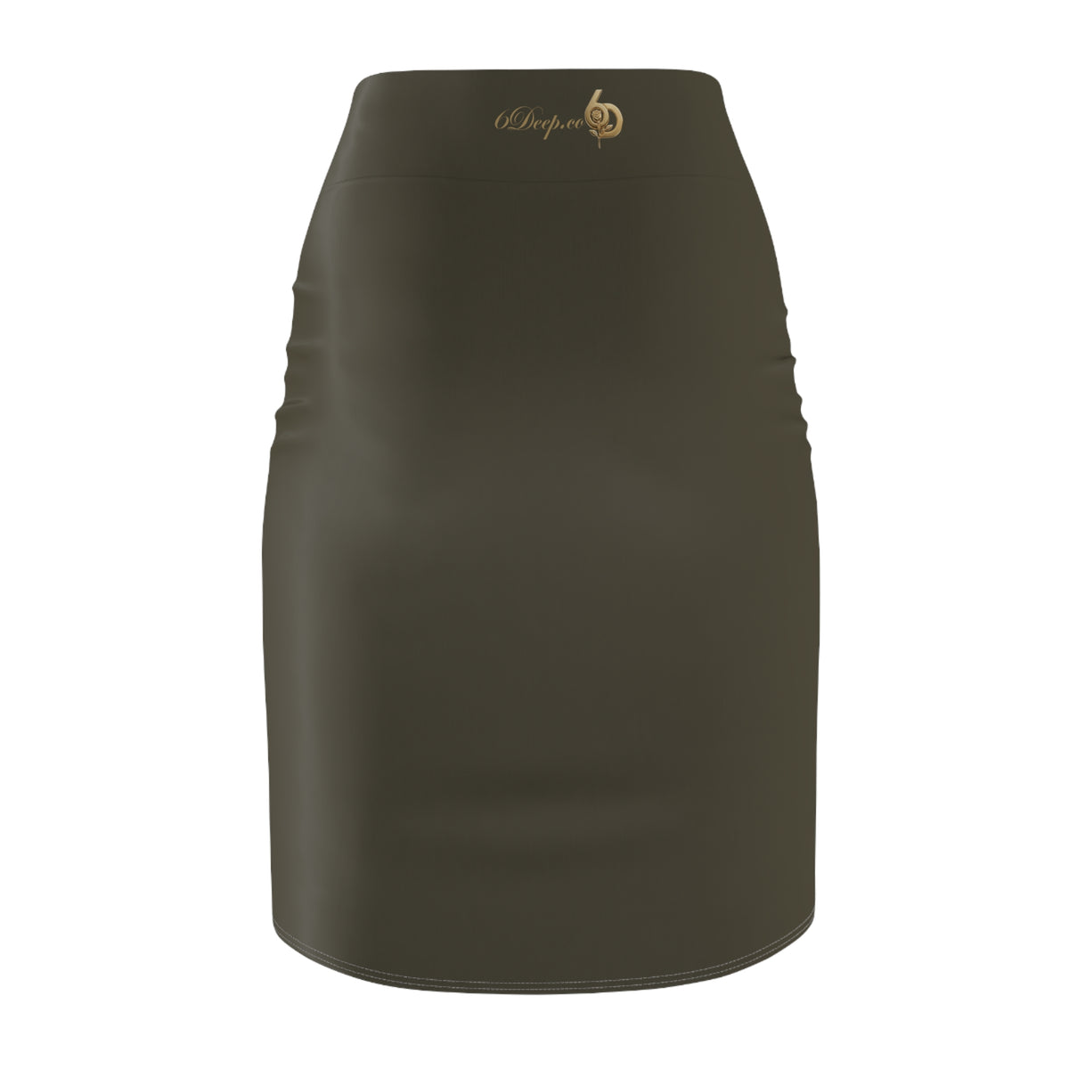 Camo Green Pencil Skirt