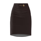 Classic Chocolate Brown Women's Pencil Skirt