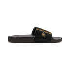 Limited Edition Egyptian Goddess Pattern Slide Sandals — Women's Removable-Strap Beach Slides