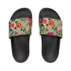 Floral Rose Slide Sandals — Women's Removable-Strap Pool Slides