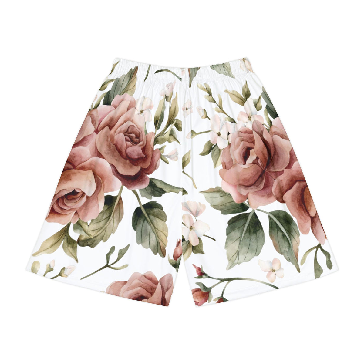 Vintage Rose Athletic Shorts by 6Deep.Co
