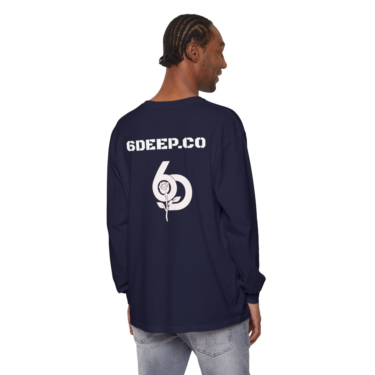6 Deep Luxury Don't Stop Here Bear Long Sleeve Tee More Available Colors