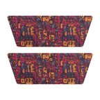 Women's Abstract Geometric Slide Sandals Removable Strap