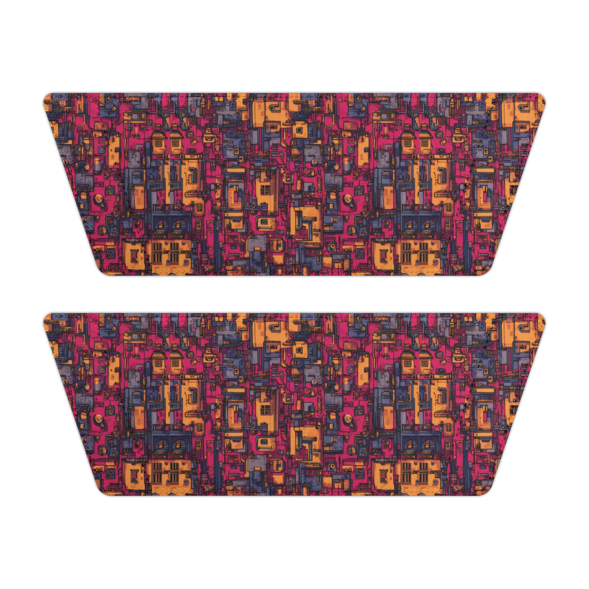 Women's Abstract Geometric Slide Sandals Removable Strap